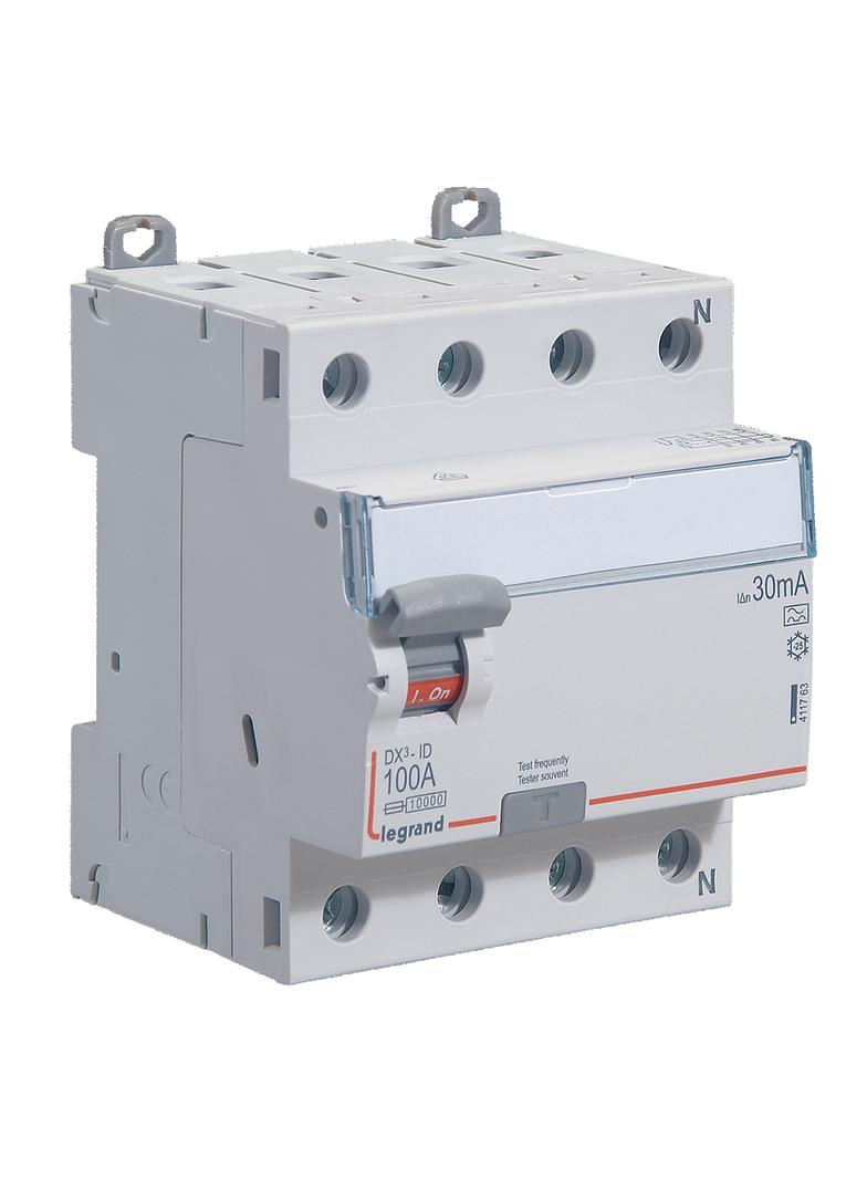 WYŁĄCZNIK RÓŻNICOWOPRĄDOWY P 304 4P 100A 30MA TYP A SERII DX3, Legrand
