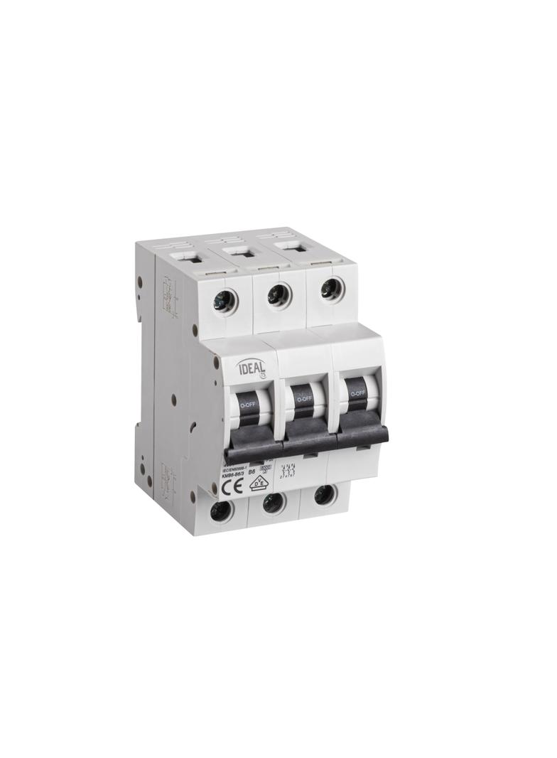 Wyłącznik nadprądowy 6kA 3P B6A KMB6-B6/3 IDEAL 23171 KANLUX