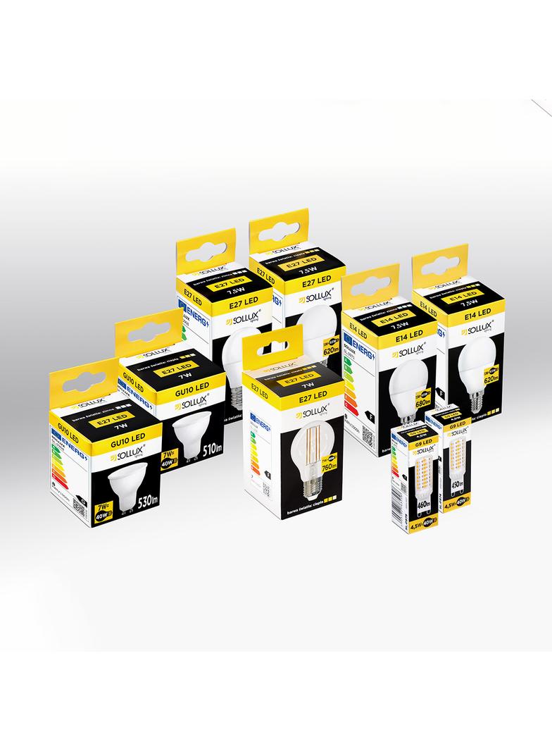 Sollux Żarówka LED E27 3000K 7W 760lm SL.1208