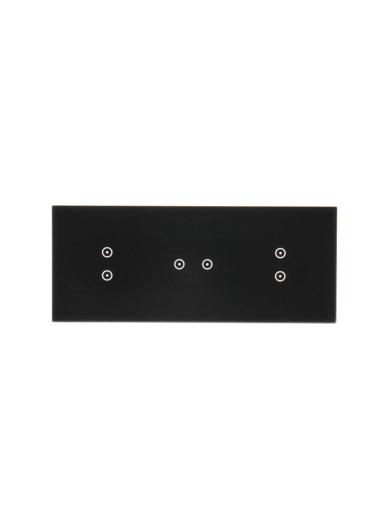 Simon 54 Touch Panel dotykowy S54 Touch 3 moduły 2 pola dotykowe pionowe + 2 pole dotykowe poziome + 2 pola dotykowe pionowe zastygła lawa DSTR3323/73 KONTAKT