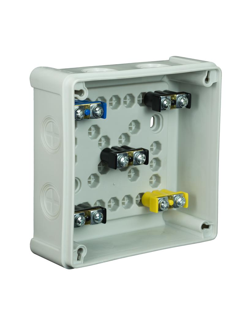 VP-52 Puszka n/t 118x118x46 IP55 8-wl Z-sł. Z-ac. popiel VP 052-53 61.164 OPATÓWEK