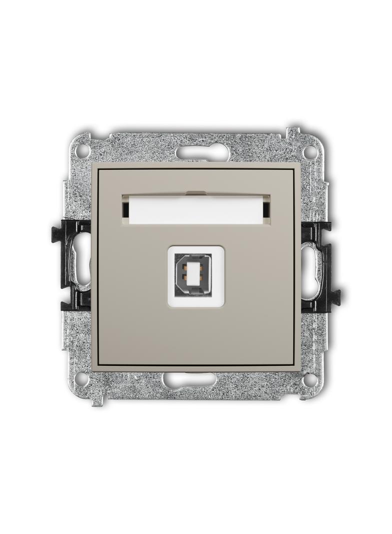 MINI Gniazdo pojedyncze USB A-B 2.0 taupe 60MGUSB-3 KARLIK