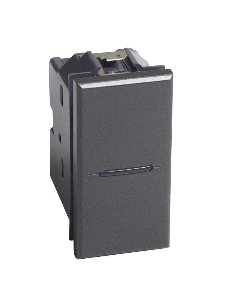 AXOLUTE - Łącznik schodowy 10AX (zaciski śrubowe) 1 moduł AXIAL antracyt, Bticino