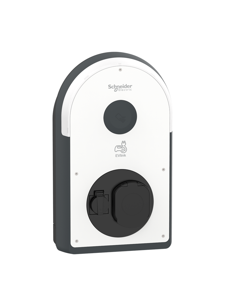 Stacja ładowania, EVlink Pro AC/ AC Metal 1f 7,4 kW z gniazdem T2S-TE, wbudowane zabezpieczenia RDC-