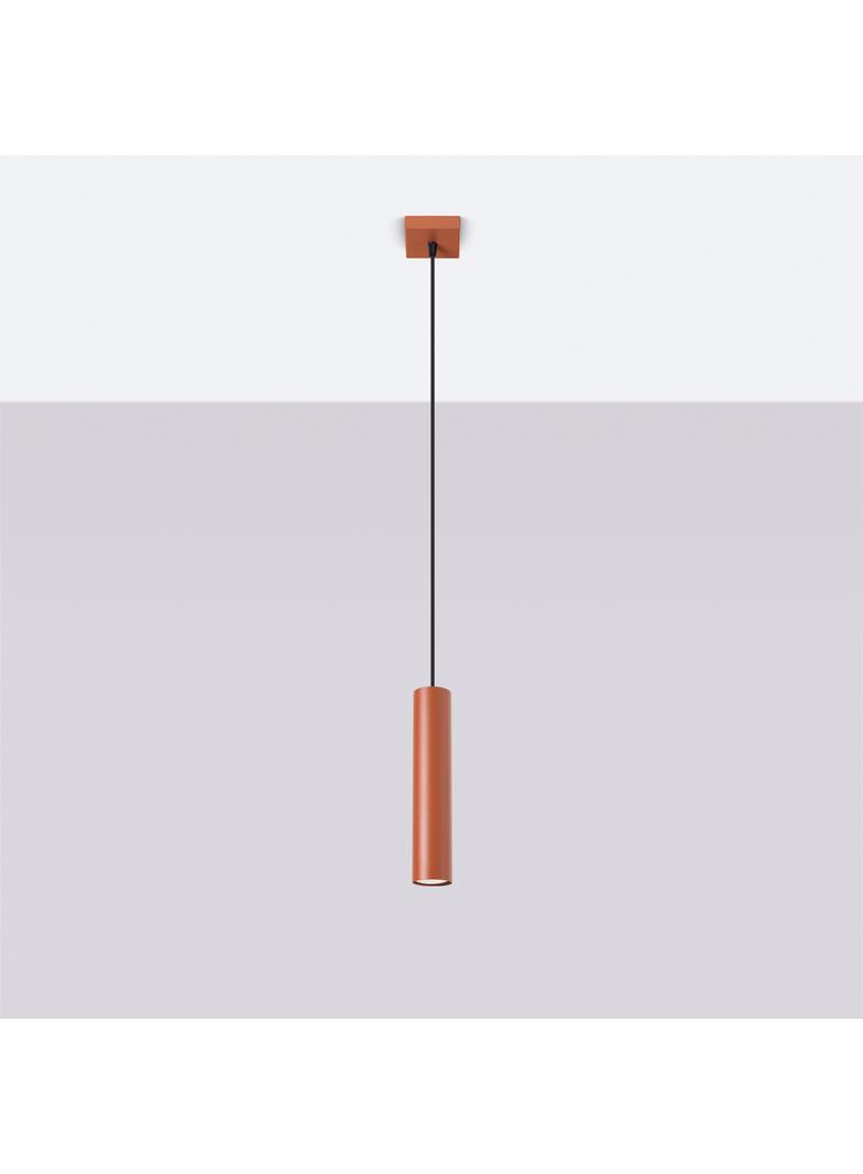 Sollux Lampa wisząca LAGOS 1 ochra czerwona SL.1489