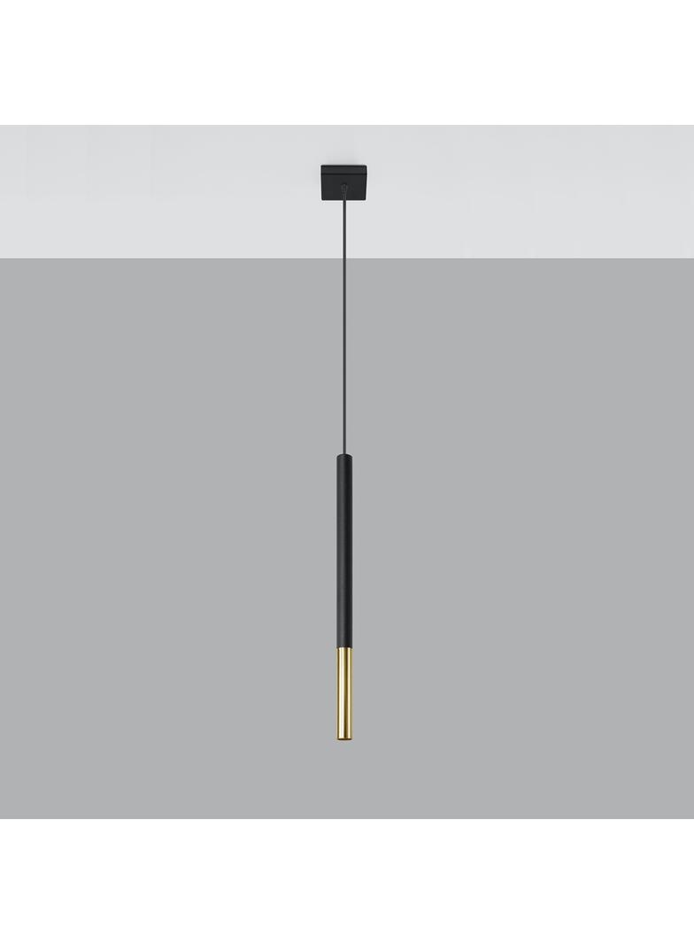 Sollux Lampa wisząca MOZAICA 1 czarny/złoto SL.0891