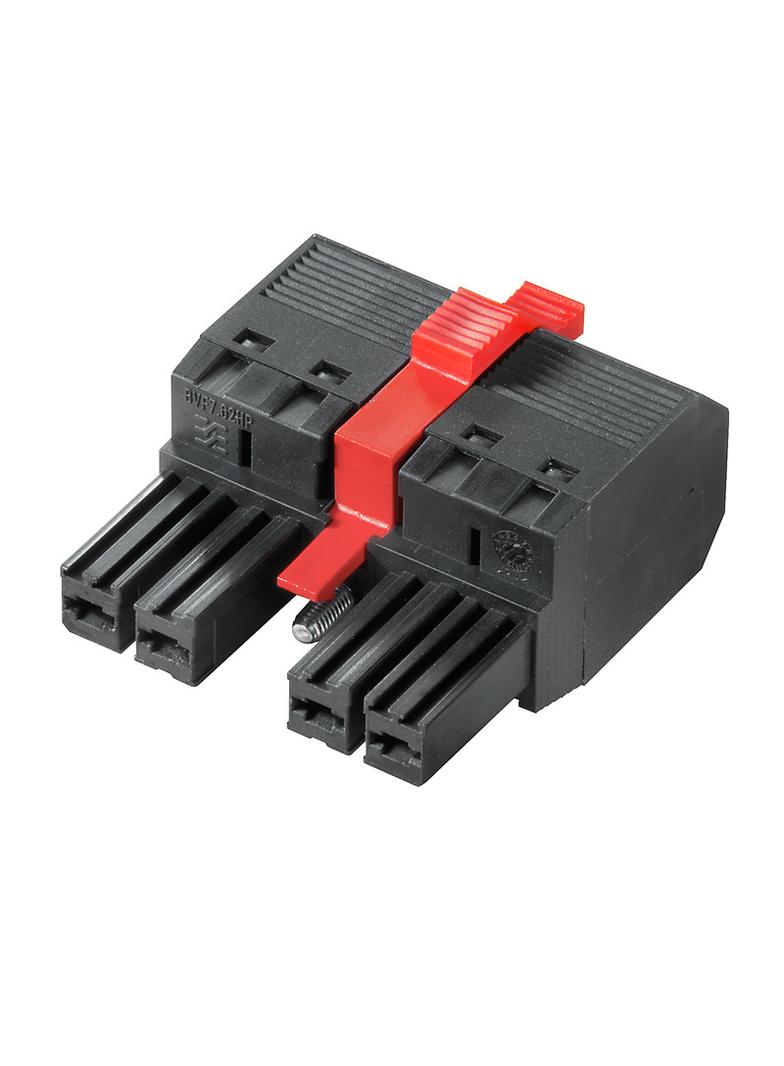 BVF 7.62HP/04/180MSF3 SN BK BX Wtyk PCB (złącze wiązki), 7.62 mm, Liczba biegunów: 4, PUSH IN /40szt./ 1060670000 WEIDMÜLLER