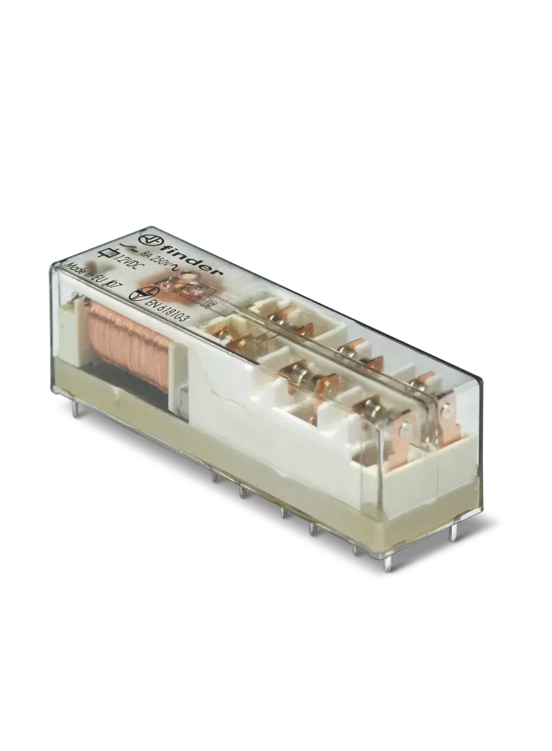 Przekaźnik miniaturowy z mechanicznie sprzężonymi zestykami 5 Z + 1 R; 8A; 48V DC