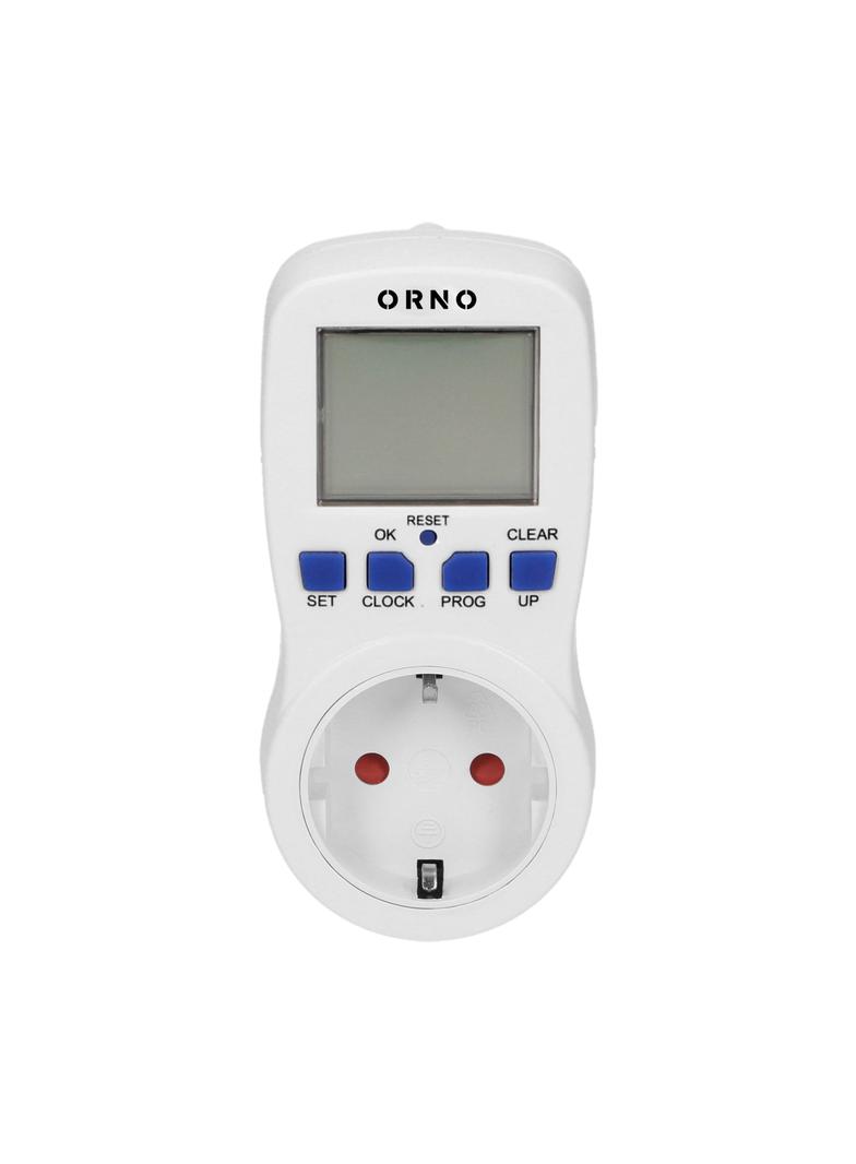 Elektroniczny programator czasowy 16 programów wersja Schuko OR-PRE-409(GS) ORNO