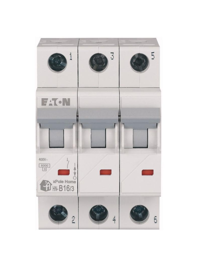 HN-B16/3 Wyłącznik nadprądowy 6kA B16A 3P 194881 EATON