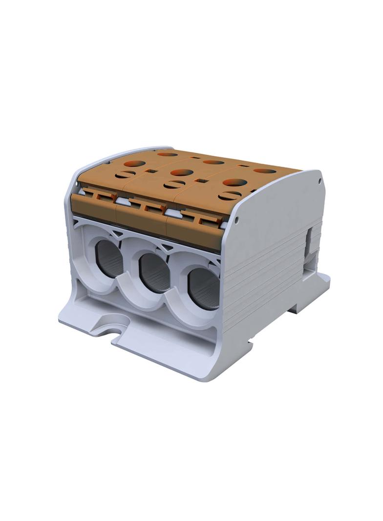 STB 95-3 Złączka szynowa gwintowa Al/Cu 87560 SIMBLOCK brązowy