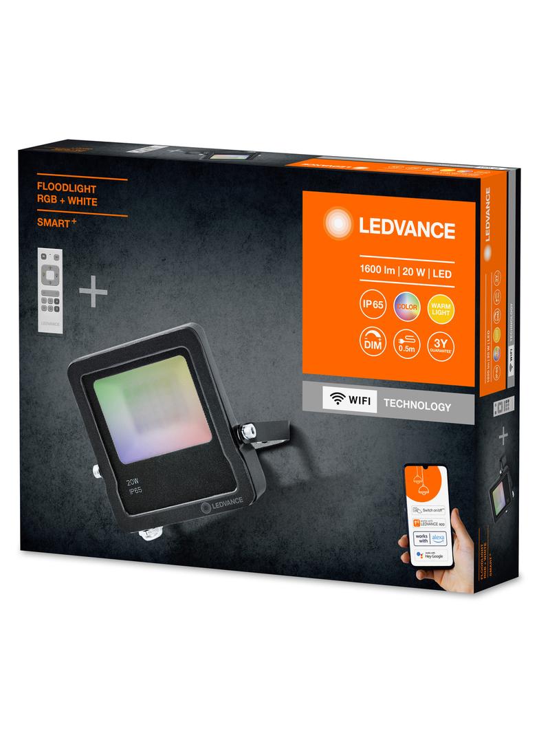Oprawa SMART+ OUTD WIFI FLOOD20W REM RGBW DG LEDV