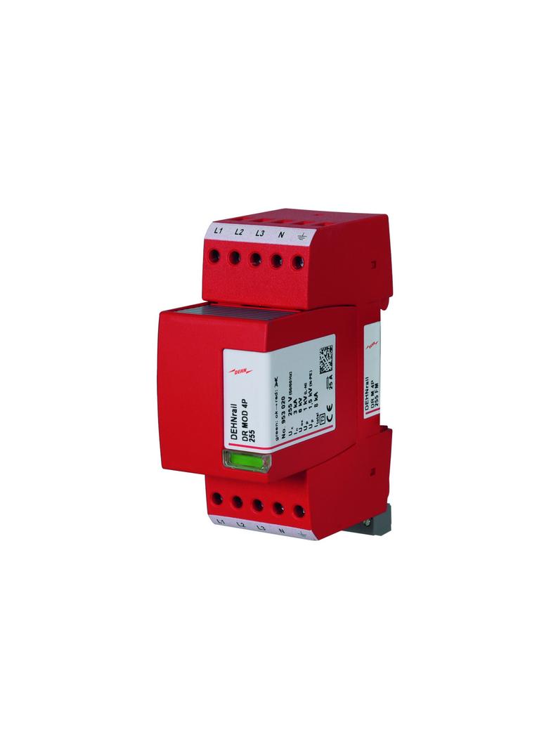 Ogranicznik przepięć DEHNrail M 4P 255V FM, 4-biegunowy do sieci 230 V AC