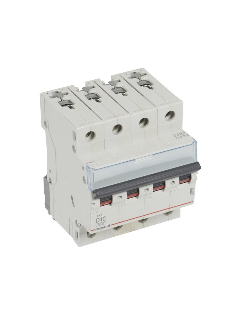 WYŁĄCZNIK NADPRĄDOWY S 304 4P D 10A 6000A SERII TX3, Legrand