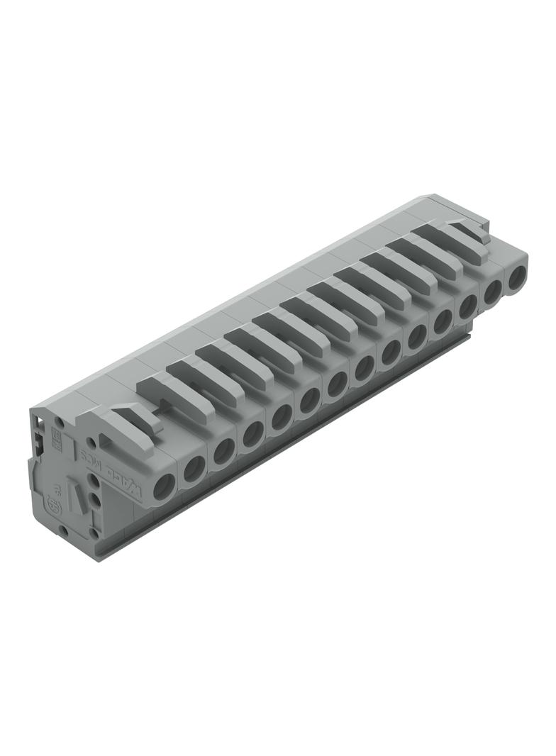 MCS-MIDI Classic gniazdo kątowe 14-bieg. szare raster 5 mm /25szt./ WAGO
