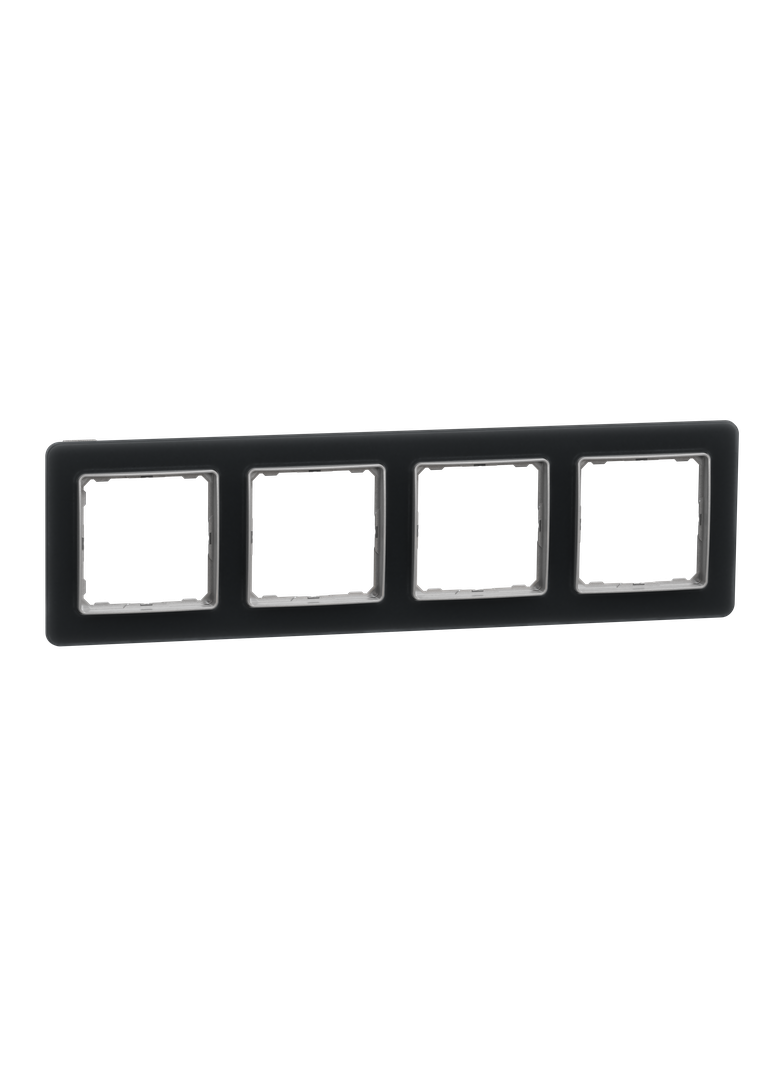 Sedna Design & Elements Ramka poczwórna szkło przydymione efekt szkła SDD362804 Schneider