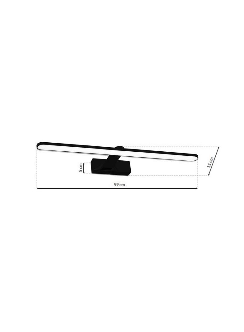 Milagro kinkiet łazienkowy nad lustro LED Splash Black 12W 840lm 4000K IP44 ML5616