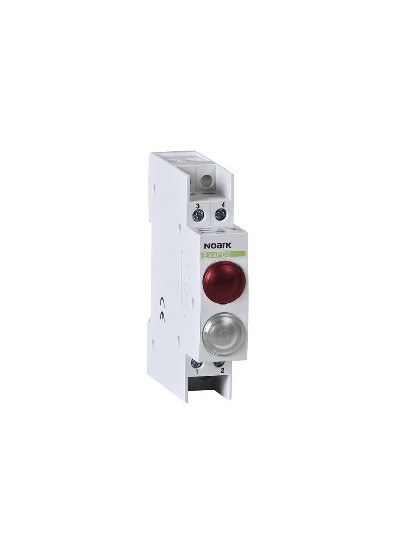 Ex9PD2rw 6.3V AC/DC Lampka sygnalizacyjna 6 3V AC/DC 1 czerwony 1 biała LED 102494 NOARK