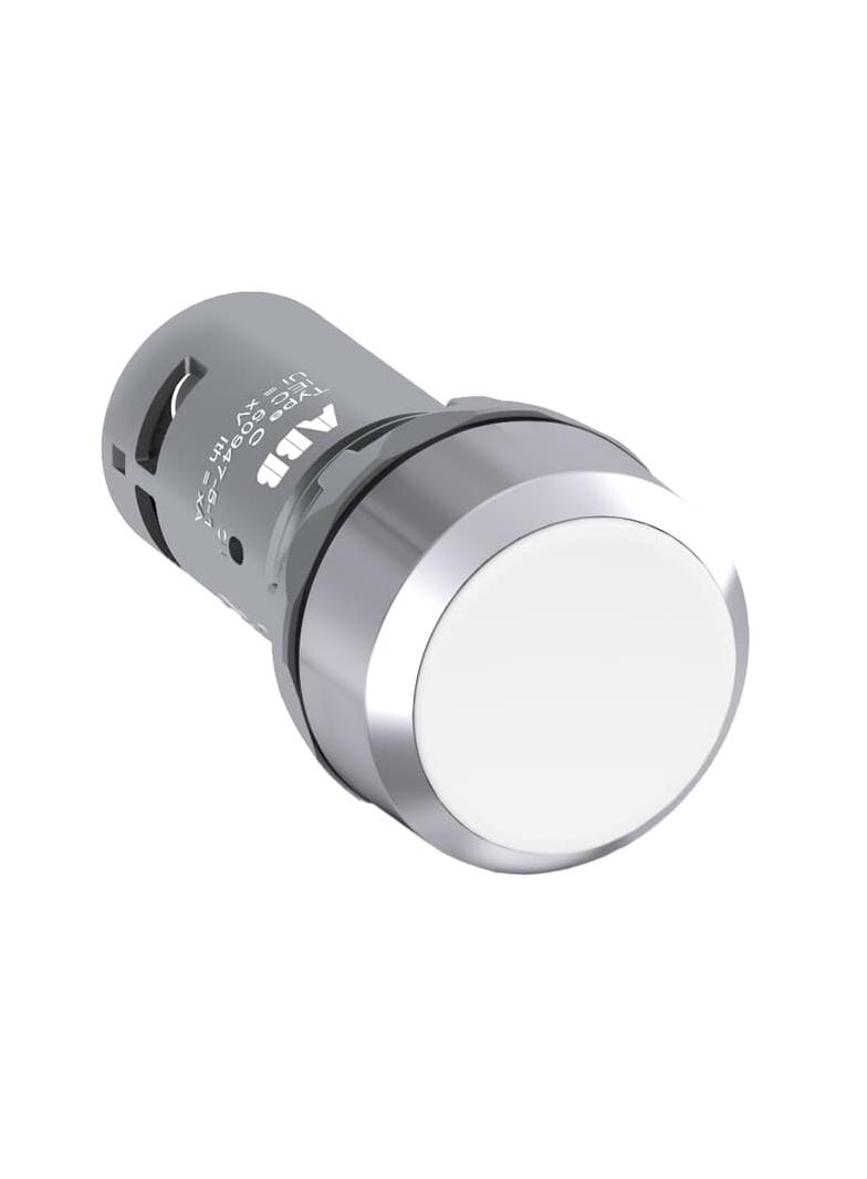 Przycisk monostabilny wklęsły 2NO biały CP1-30W-20