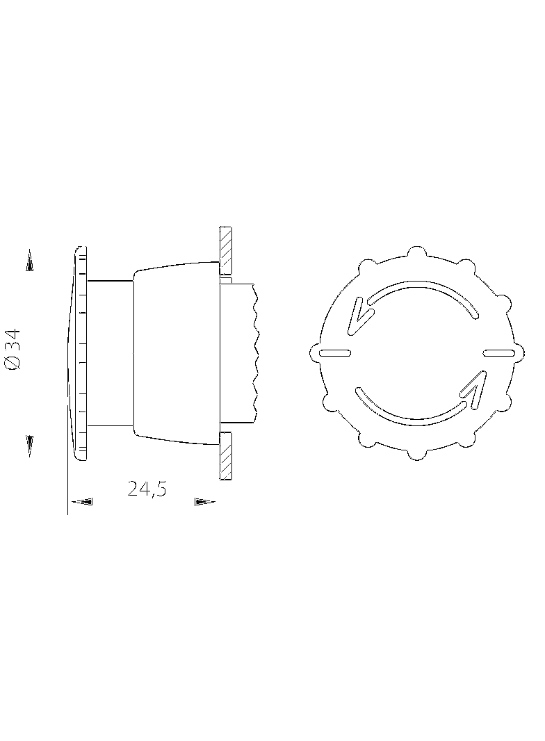 NAPĘD KPL.BEZPIECZEŃSTWA PIERŚCIEŃ NIKLOWANY
