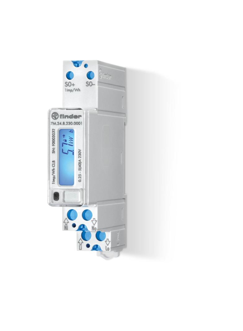 Licznik energii jednofazowy, wyjście impulsowe