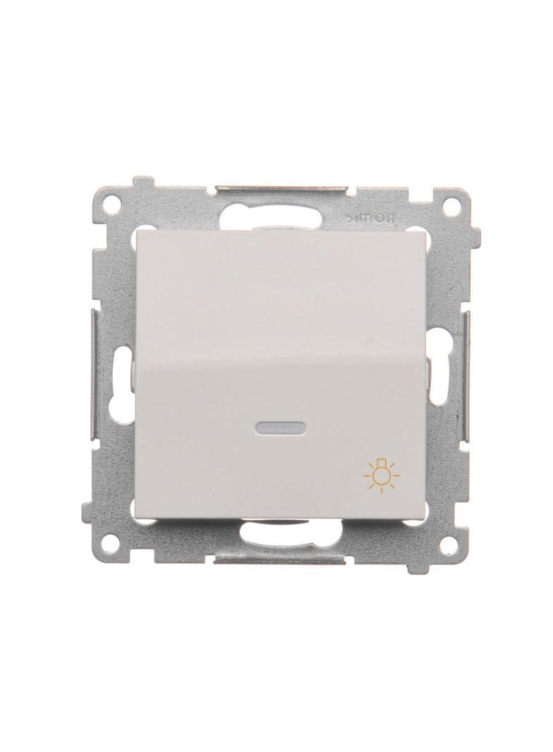 Simon 54 Przycisk „światło” z podświetleniem LED 10A szybkozłączka biały