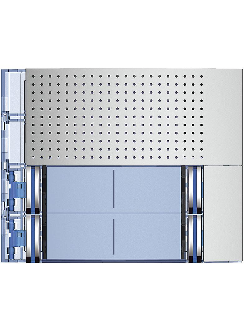 SFERA: PLAKIETKA MODUŁU FONICZNEGO PODSTAWOWEGO - 2X2 PRZYCISKI - ALUMINIUM, Bticino
