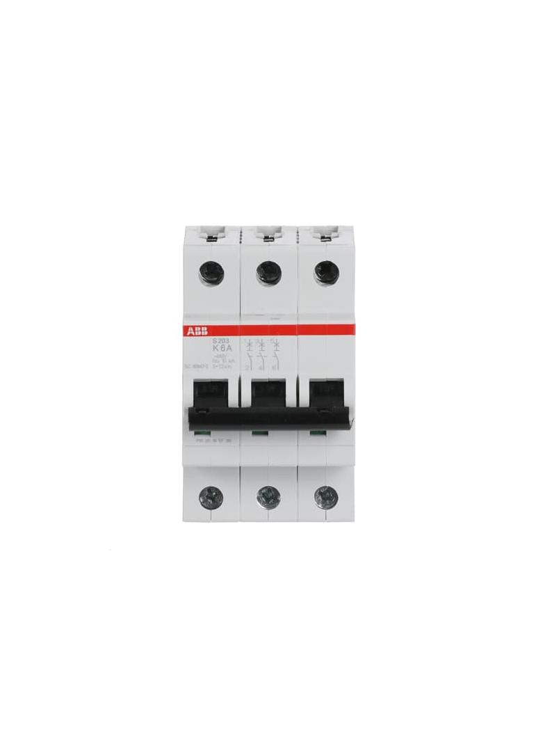 S203-K6 Wyłącznik nadprądowy 6kA 3P K6A 2CDS253001R0377 ABB