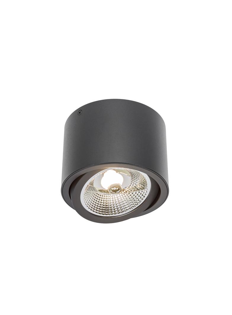 CHLOE AR111 IP20 okrągła czarna, ruchoma