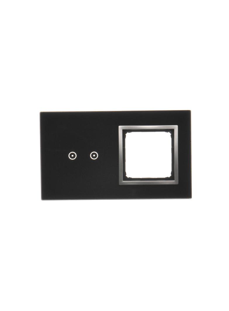 Simon 54 Touch Panel dotykowy S54 Touch 2 moduły 2 pola dotykowe poziome + 1 otwór na osprzęt S54 księżycowa lawa DSTR220/74 KONTAKT