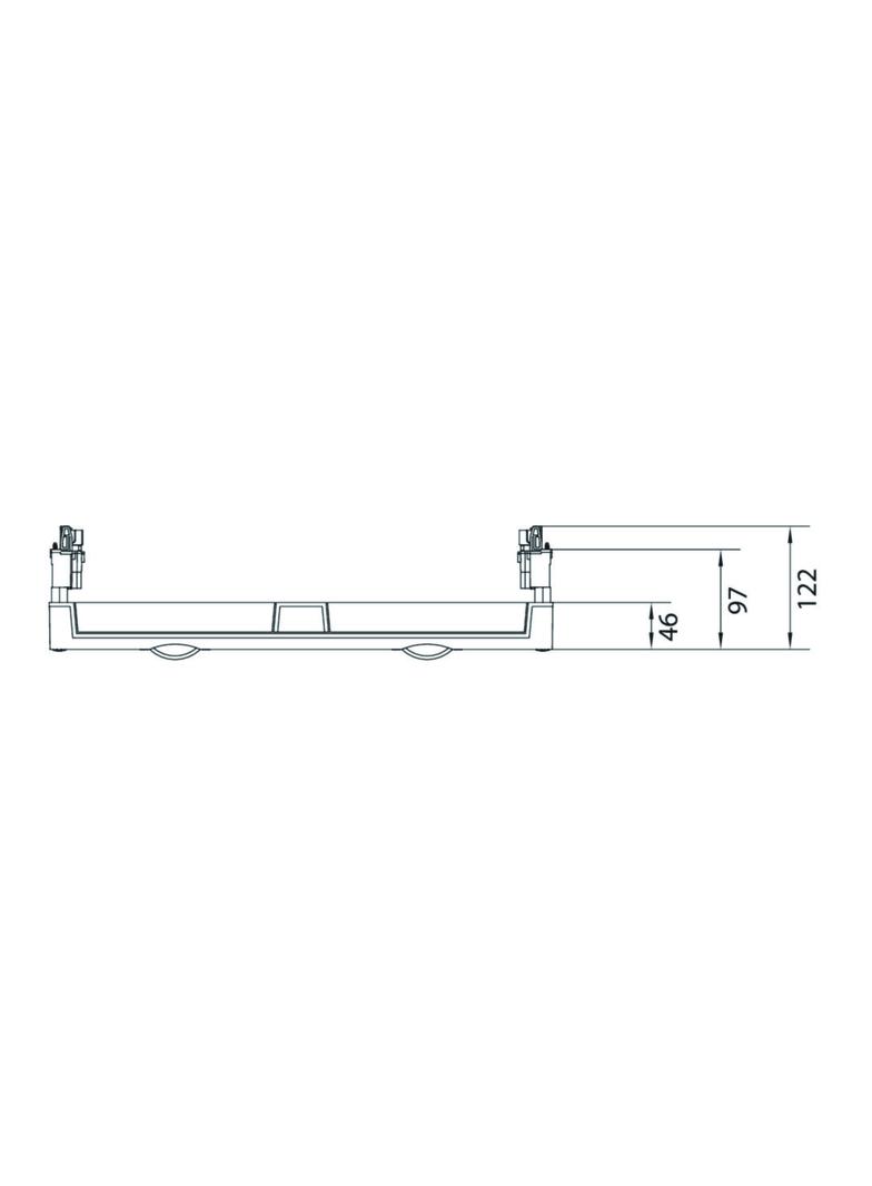 univers N Podzespół rozstaw 60mm 3-pol. 8xNH00 listwowe 600x500mm odpływ góra UE42B8N HAGER