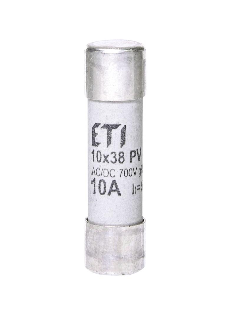 Wkładka topikowa cylindryczna PV gR 700V CH10x38 gR 10A 700V AC DC 002625021 ETI