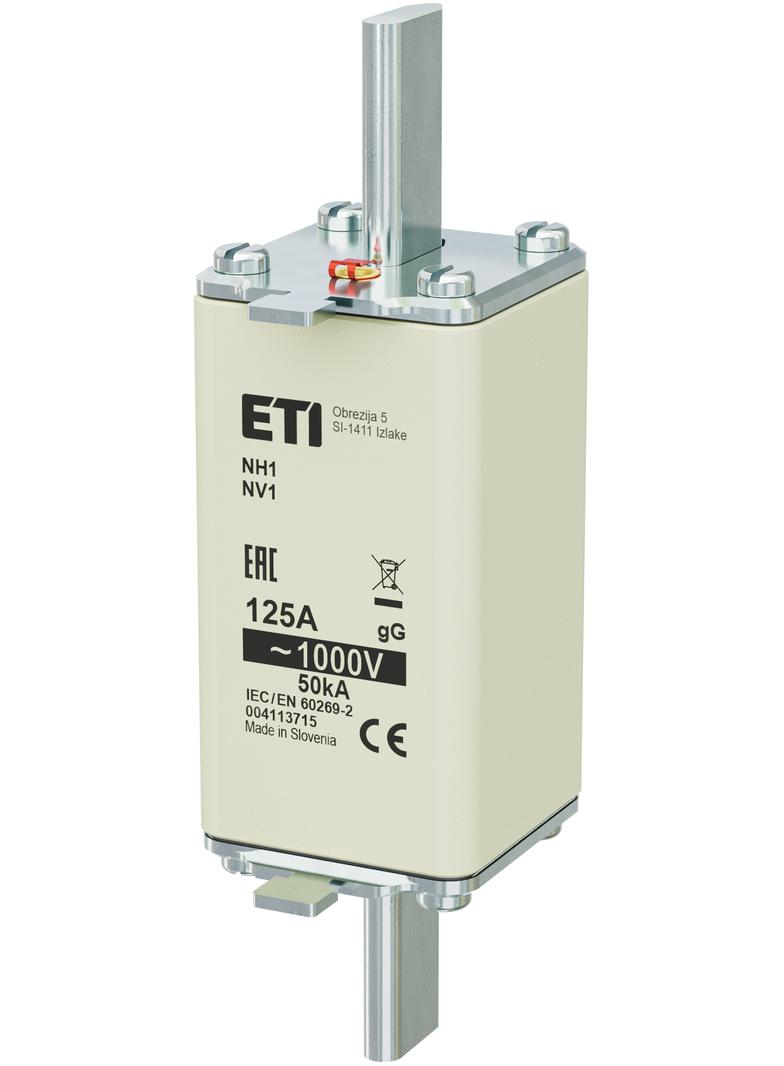 Wkładka topikowa NH zwłoczna NH1 85 gG 125A 1000V 004113715 ETI