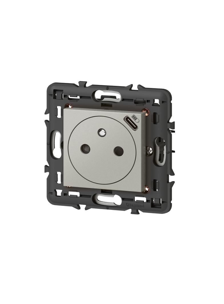 Mosaic - Gniazdo 2P+Z + Usb Typ C Z Ramką 079361L LEGRAND
