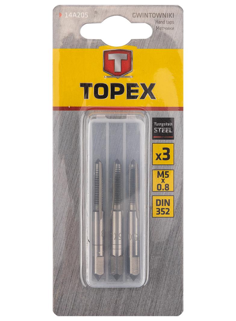 Gwintowniki M5 3szt, TOPEX GTX 14A205 GTX Poland