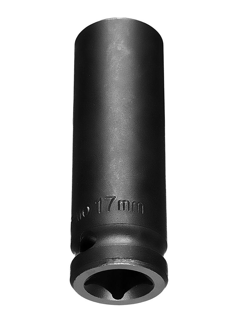 Nasadka udarowa 1/2" długa, 17 x 78mm , Cr-Mo
