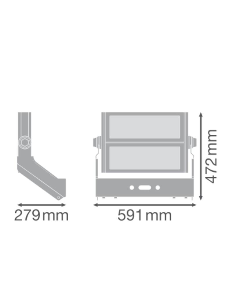 Naświetlacz FLOOD MAX LUM 600W 757 ASYM 50x110 WAL