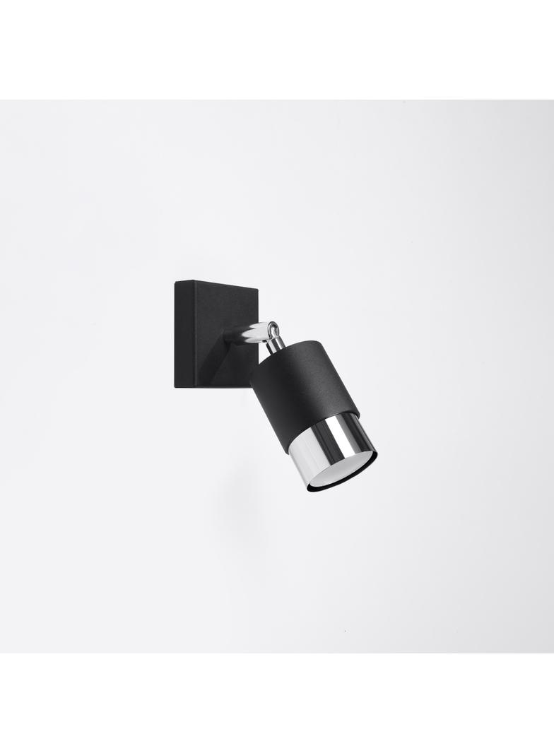 Kinkiet NERO czarny/chrom