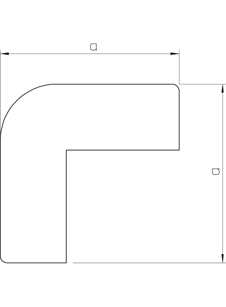 WDK/HA 10020, POKRYWA NAROŻA ZEWNĘTRZNEGO, 10X20MM