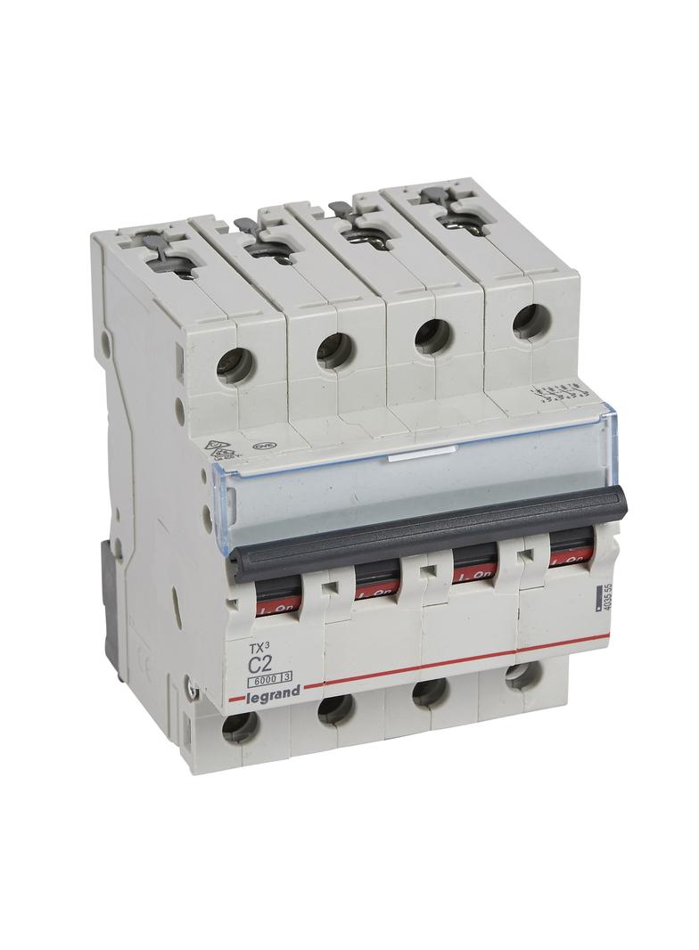 Wyłącznik Nadprądowy 4P C2A 6kA AC S304 TX3 403555 LEGRAND