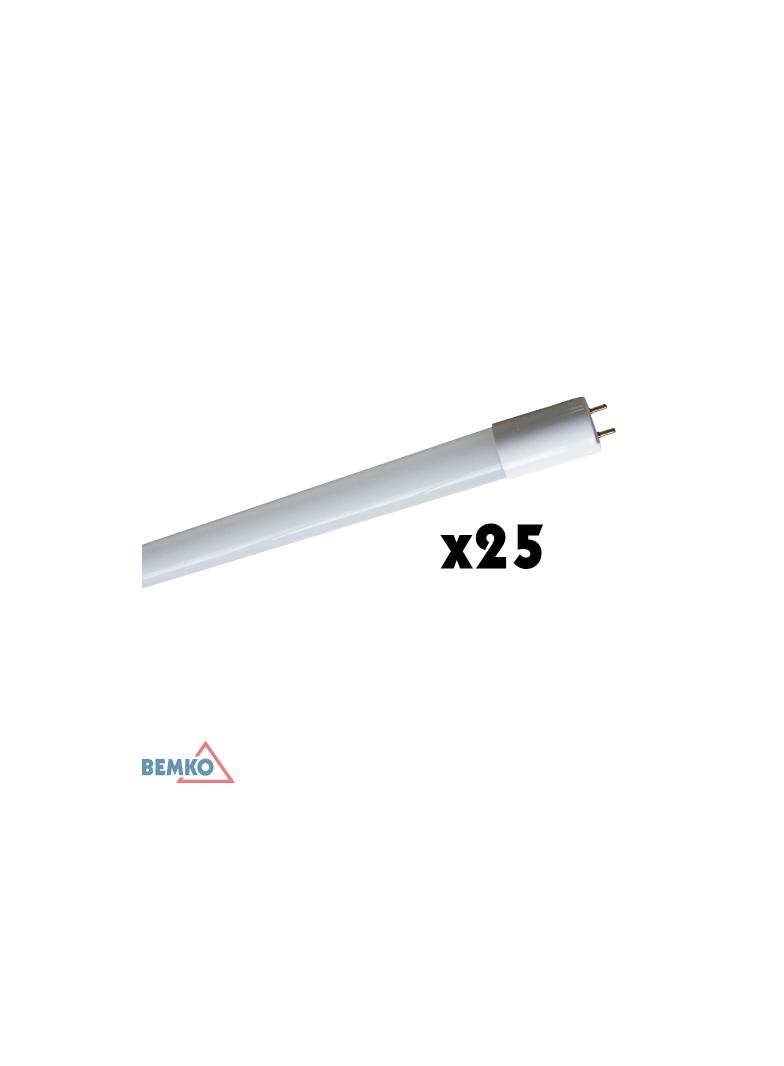 TUBA LED 230V T8 1200MM 18W 1700LM 6000K CW SZKŁO MLECZNA (KARTON 25SZT.)