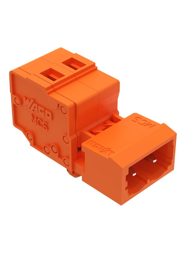 MCS-MIDI Classic wtyk 2-bieg. pomarańczowy raster 5,08 mm