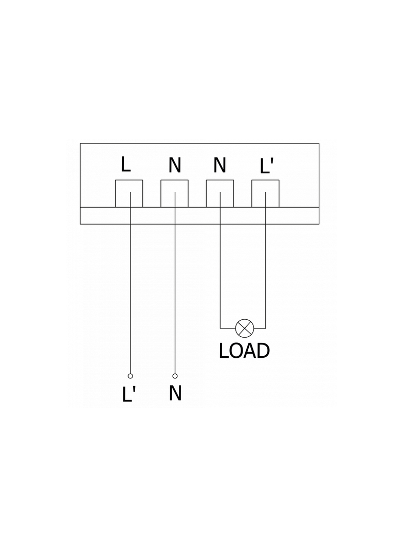 CZUJNIK RUCHU CR-3 MINI, MAX 2000W, AC220-240V, 50/60HZ, KĄT DZIAŁANIA 360*, ZASIĘG 6M ± 2,2- 4M, IP