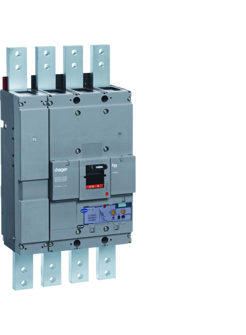 Wyłącznik mocy h1600 4P 70kA 1250A LSI HEF981H HAGER