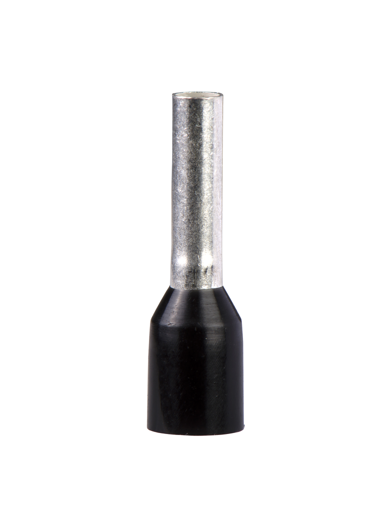 Oznaczniki końcówki kablowe pojedyńcze izolowane - rozmiar średni - 1,5 mm2 - czarne AZ5CE015 Schneider