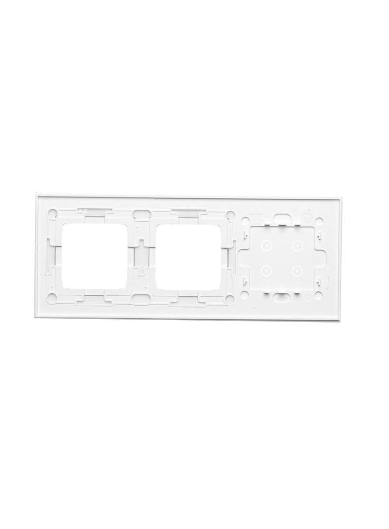 Simon 54 Touch Panel dotykowy S54 Touch 3 moduły 4 pola dotykowe + 2 otwory na osprzęty S54 biała perła DSTR3400/70 KONTAKT