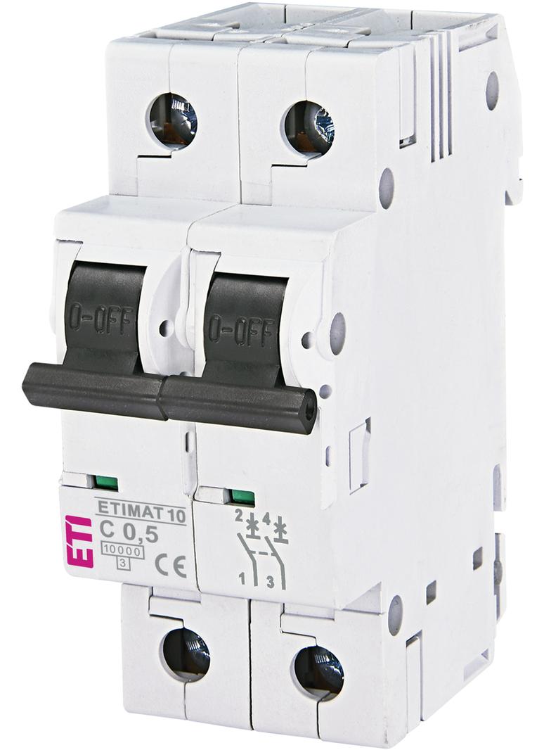 ETIMAT10 2P 10KA C 0,5A E WYŁ.NADPRĄDOWY