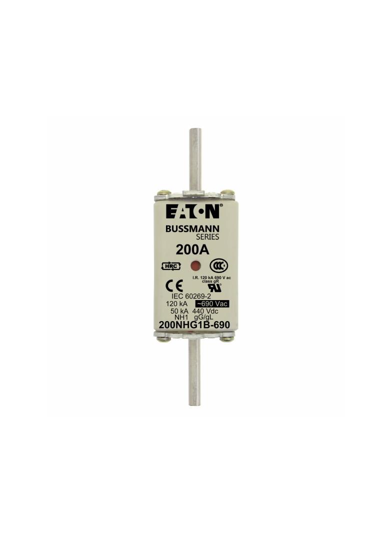 NH FUSE 200AMP 690V gG SIZE 1 Wkładka NH1 200A 690V GL/GG podwójny wskaźnik 200NHG1B-690 EATON