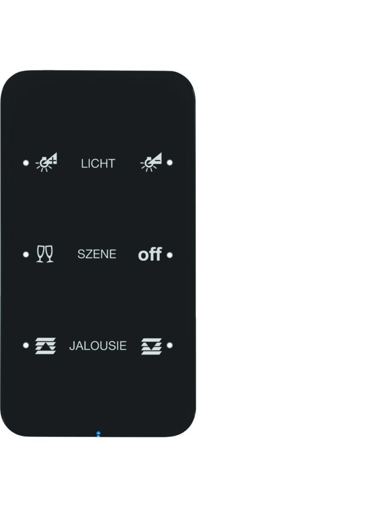 BERKER R.1 Sensor dotykowy potrójny konfigurowalny szkło czarny 75143165 HAGER