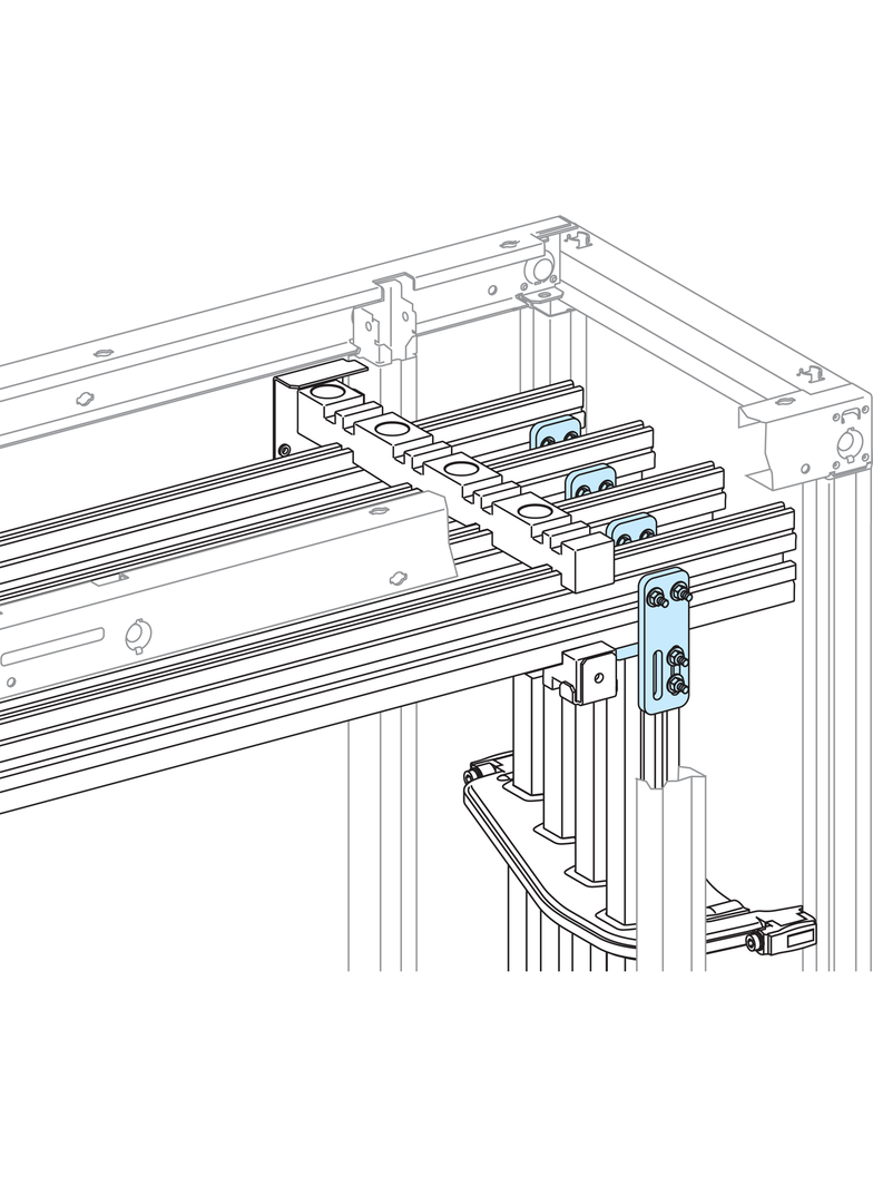Rozdzielnice PrismaSet, łącznk szyn Linergy EV pion_poziom 1600A